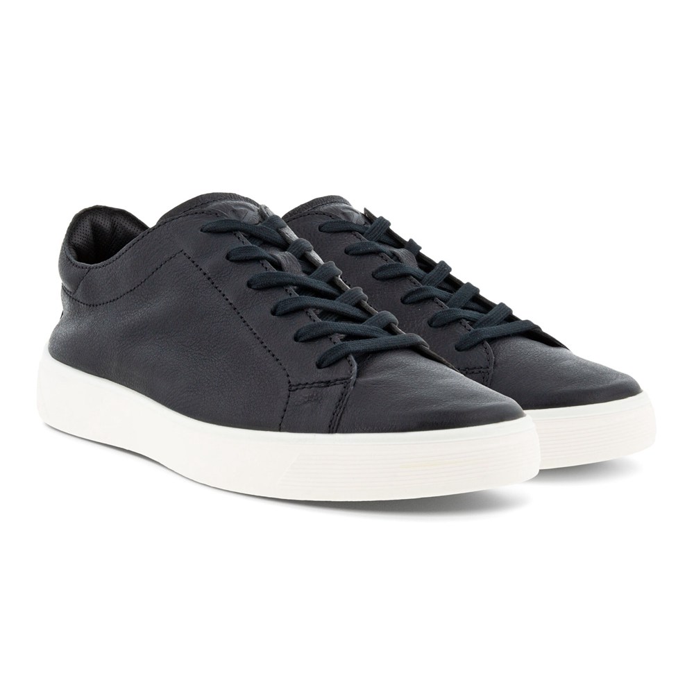 Tenis Hombre - ECCO Street Tray Laced - Negros - WJM106782